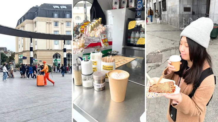 一早直接來個比利時鬆餅