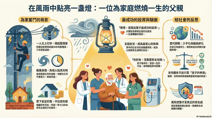 我的父親在風雨🀄️點亮一盞燈