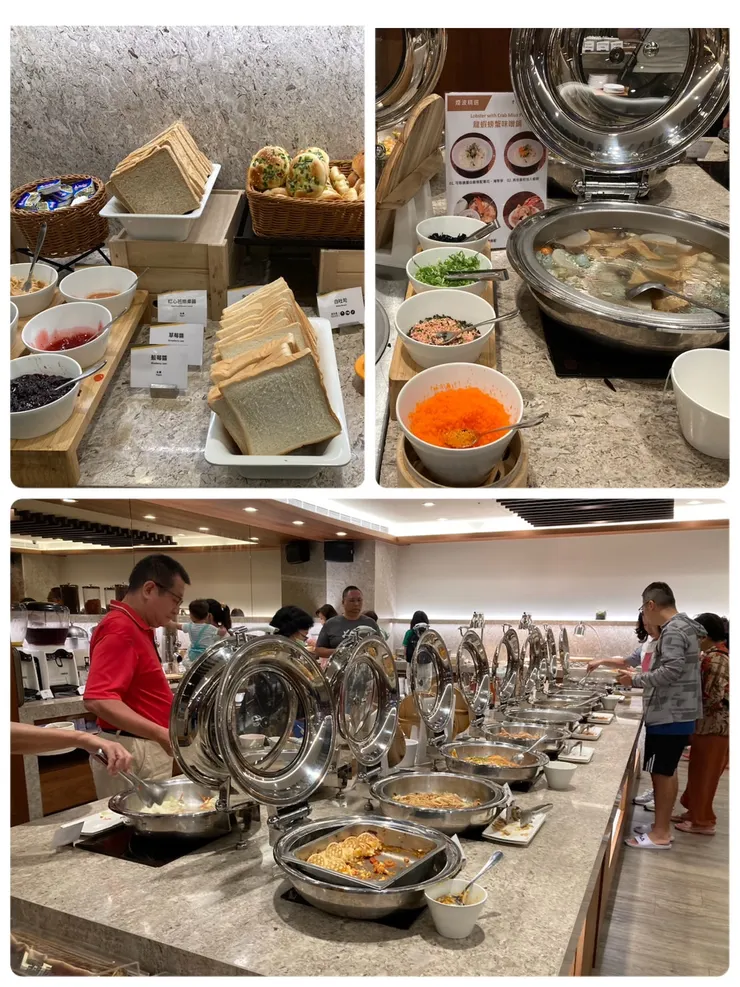 種類豐富的自助餐！