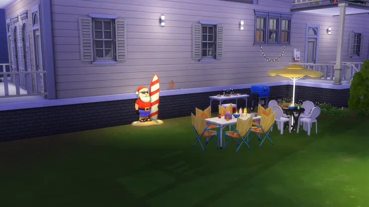 性感的聖誕老人其實是個很大的燈飾。