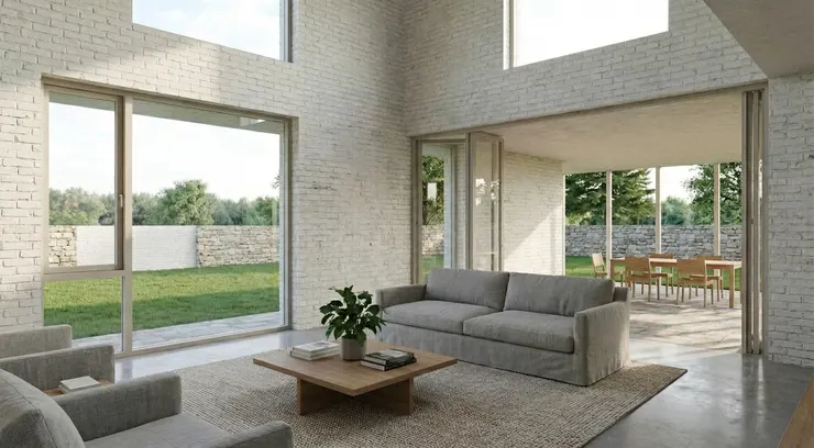 Visualización interior generada con Enscape 3D.