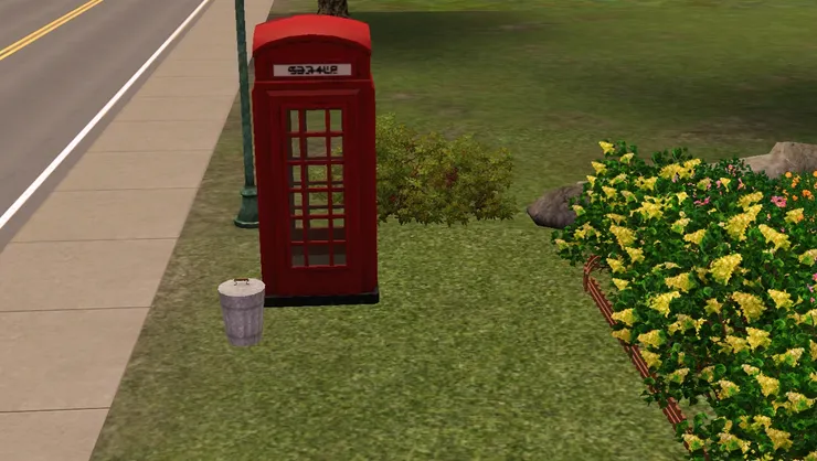 紅色的電話亭十分奪目，幾里之內也能看到。