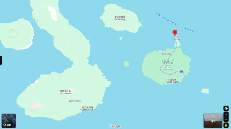 North Seymour 在主島的最北方