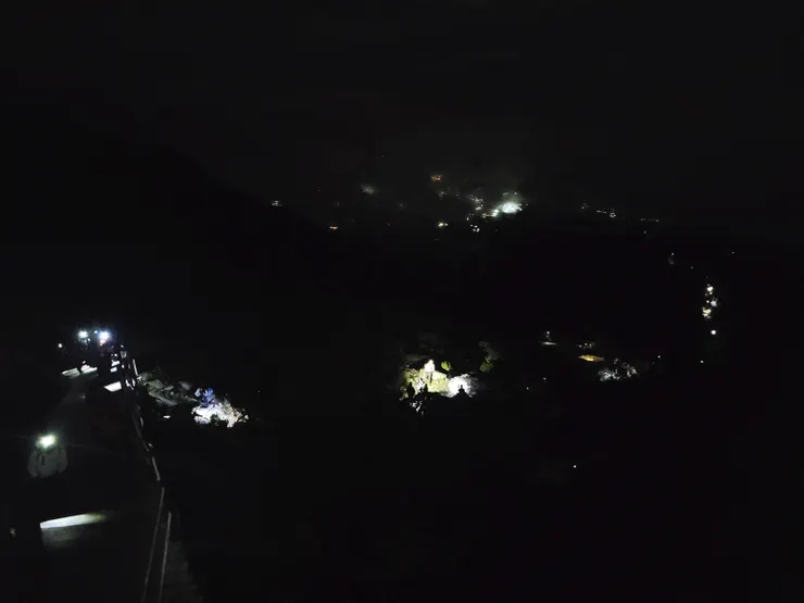 ▲回望後方長長的人龍，真是壯觀。