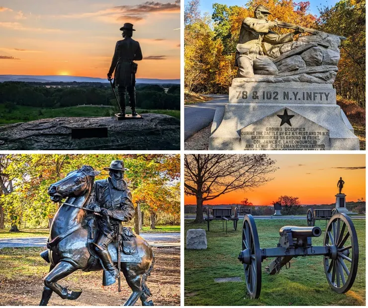 當年的蓋茨堡戰場已改為紀念公園。