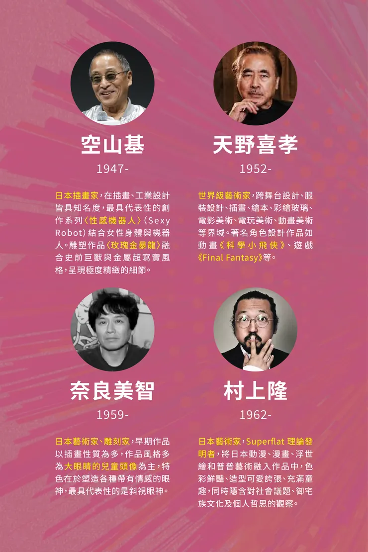 日本藝術家介紹-2(資料整理與製圖:邊境牧羊犬)