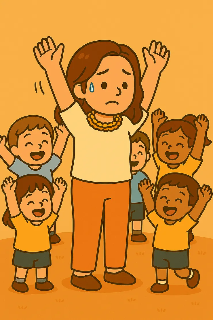 上課前,家人還很擔心地問我: 「都是小朋友耶,你要不要換個大人班啊?」 我還拍胸脯超豪氣地說:「不用啦!沒差~」 結果一到泳池,瞬間傻眼—我的同學們全都小小隻,好像偷偷潛入了什麼幼幼班現場。 當唯一的大人,站在一群孩子中間跟著做操, 我內心真的是尷尬到想原地蒸發,還邊安慰自己: 「還好還好,我有舞蹈底子,應該看起來很正常吧…」 不然想想就覺得好笑, 小朋友跳來跳去是天真可愛,換成我就瞬間變成笨拙可惡, 哈哈哈哈哈~誰叫我自己選的呢!