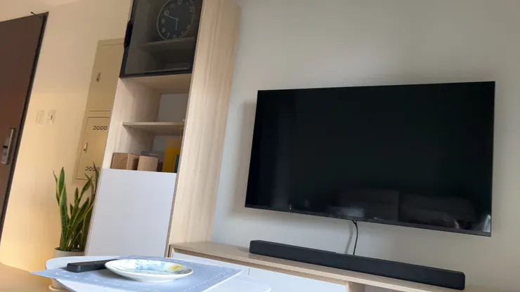 溫馨的客廳，Sony 55吋電視配上Sony聲霸，真的很享受。