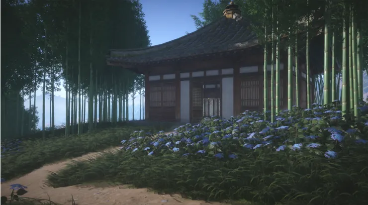 田英佛光頂山下的小屋。