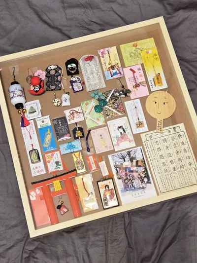 佈置自己的御守收納框，讓日本小物收藏有個家