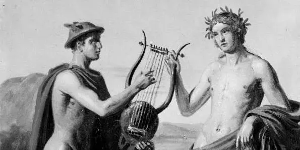 由赫尔墨斯创造的里拉琴 