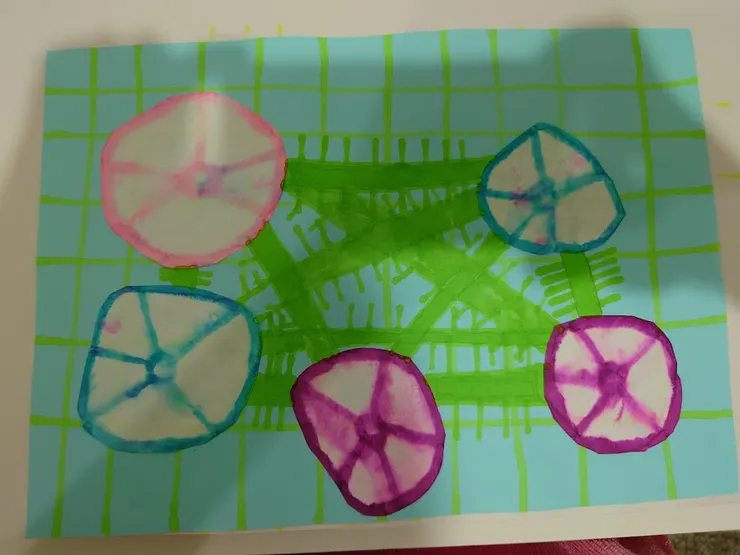 小心謹慎的牽牛花