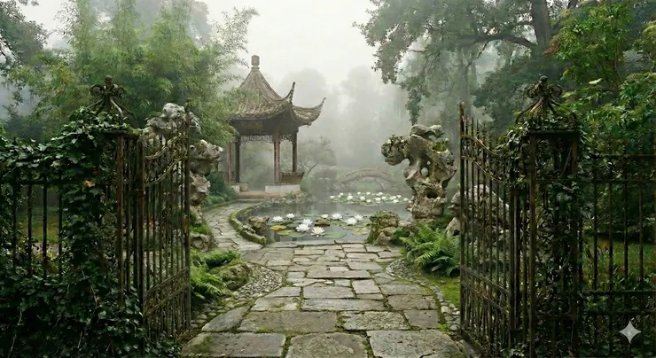 試著做了張《小徑分岔的花園》中的花園,控場Gemini畫這東東,我已精疲力盡