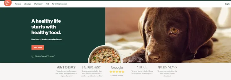 The Farmer's Dog 官網