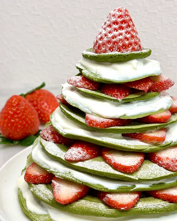 抹茶聖誕樹鬆餅