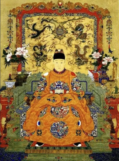 明熹宗坐像軸故宮南熏殿藏絹本