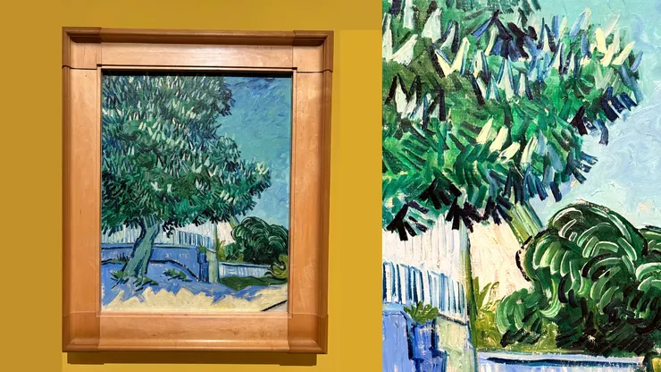 盛開的栗樹,1890年5月22-23日,奧維爾｜2024.09.22於富邦美術館攝影