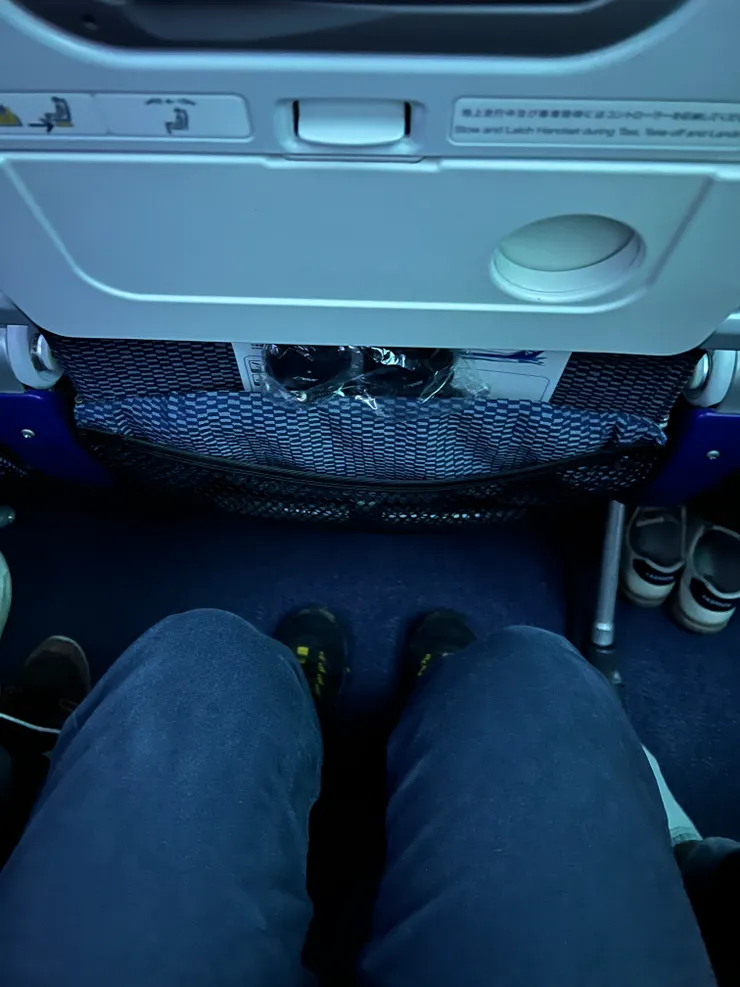 座位間距為 34 英吋，在經濟艙裡面算很優秀