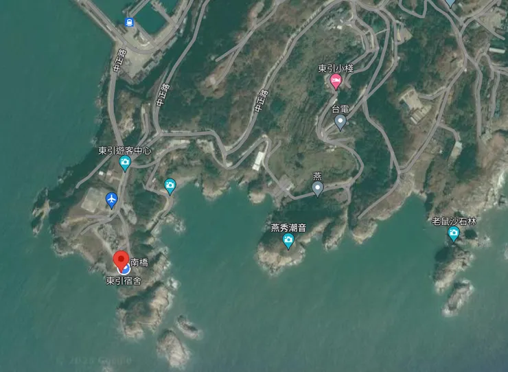 紅色標記為南橋據點，來源：google map截圖
