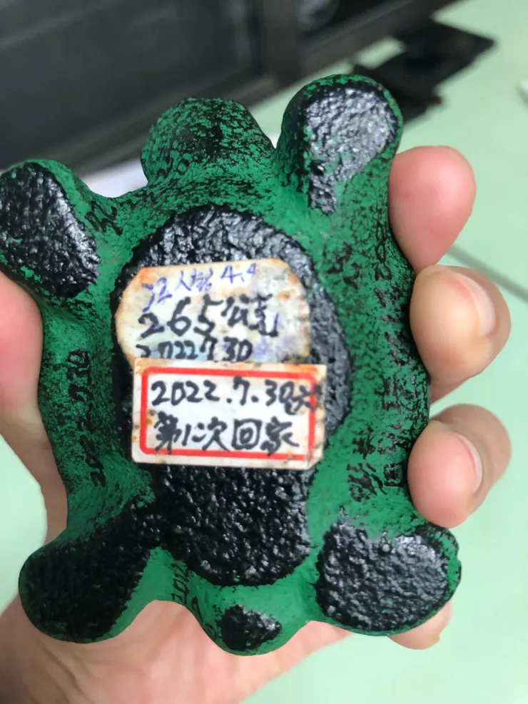 這是老師的文鎮，烏龜形狀，我覺得好可愛