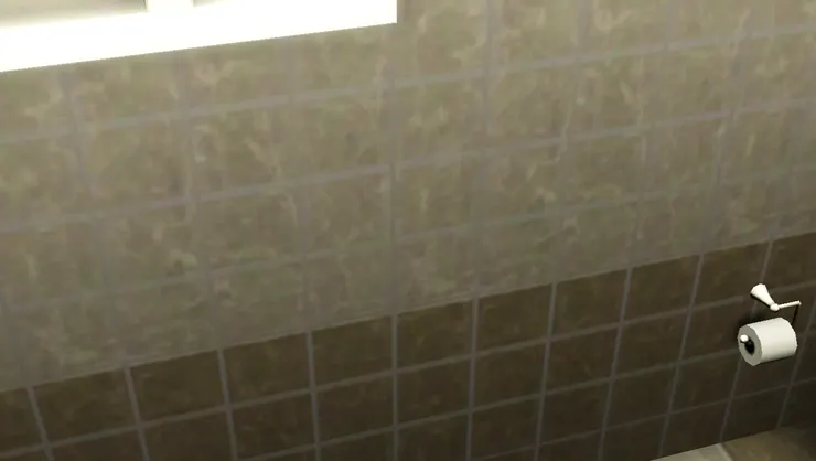 洗手間鋪磁磚,是我一貫風格。