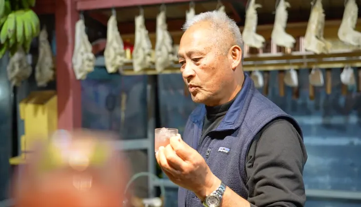 夜觀前，二哥為我們做了祈福儀式