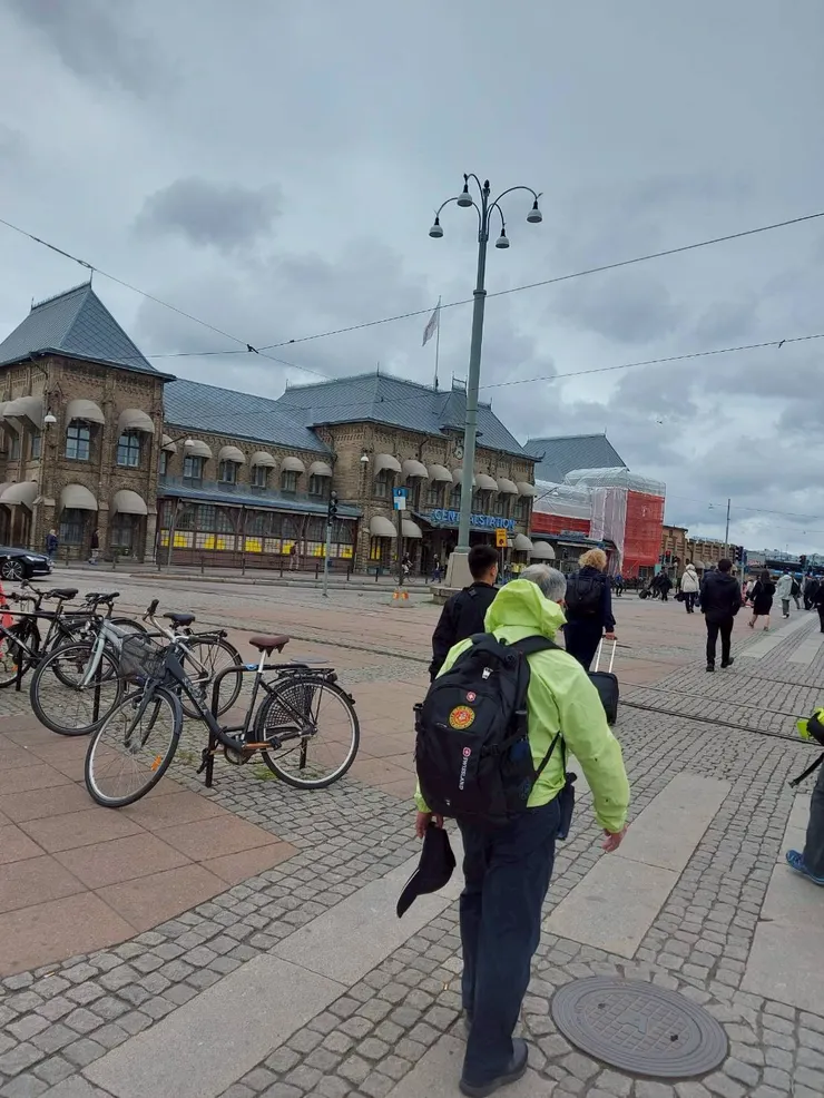 哥德堡中央車站前