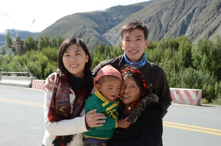 可愛的藏族小孩