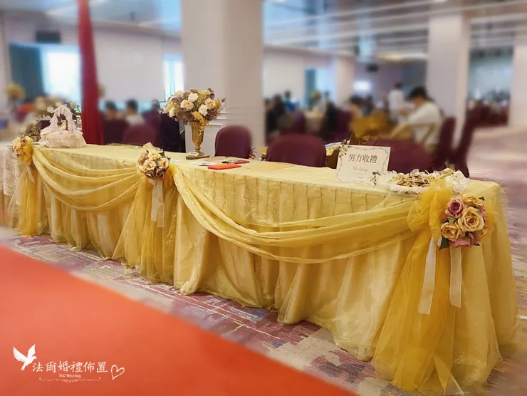 台南婚禮佈置-福爾摩沙酒店-湖光廳-璀璨金