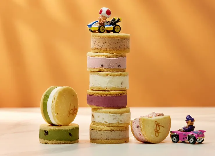 66cheesecake的人氣網美甜點「北海道奶油三明治冰淇淋」,是今年中秋送禮新選擇。(圖/66cheesecake)