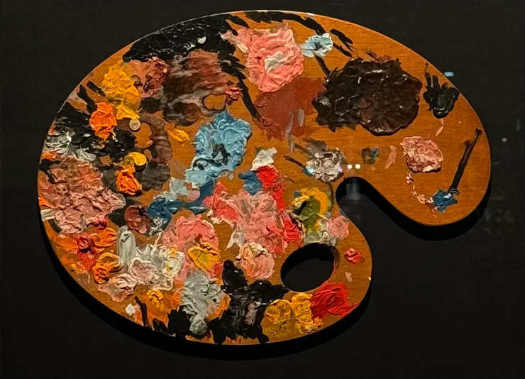 達利（Salvador Dalí  ）用過的調色盤 圖片來源：HEDONIST GALLERY 