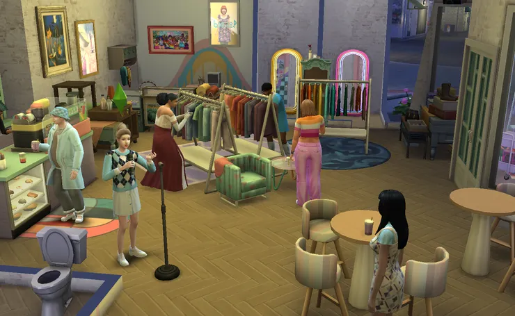 現場所有模擬市民的衣服都是跟我買的 XD!!! 五個~