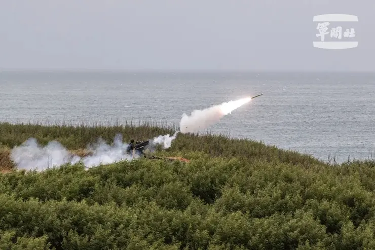 2024漢光演習-防空連發射刺針飛彈。國防部提供
