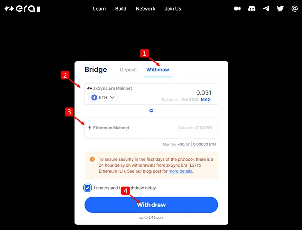zkSync|使用以太坊主網跨鏈,進入zkSync Era生態系教學 (Layer1 bridge to Layer2)