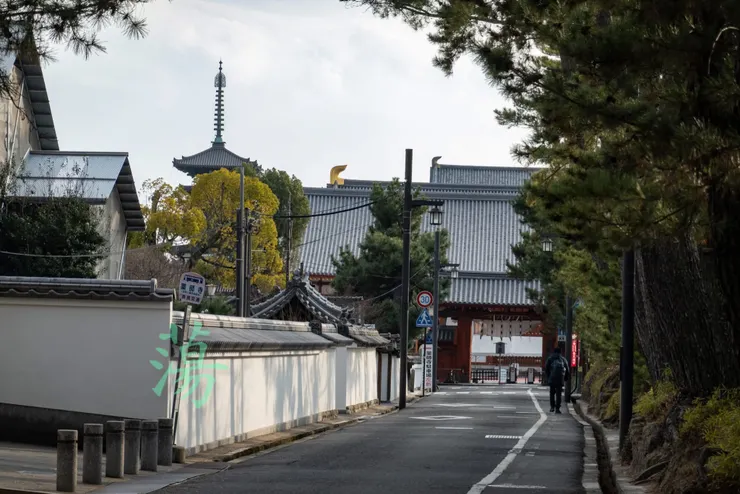 往藥師寺的途中。