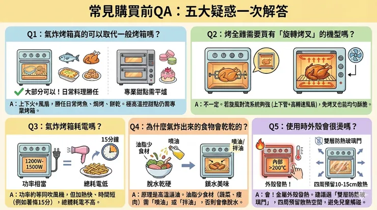 氣炸烤箱常見QA問題