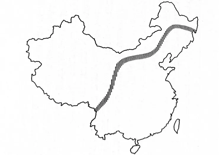 十五吋等雨線（截自《中國大歷史》）