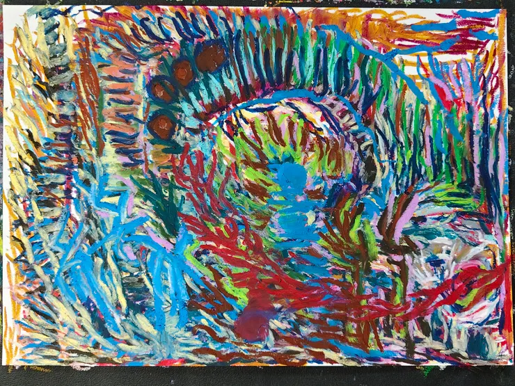 紅色的部份是月老婆婆