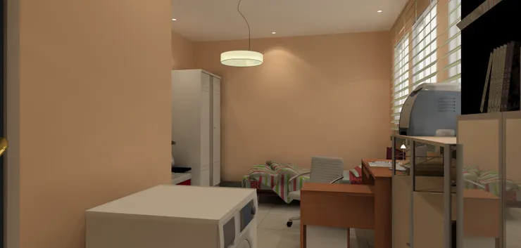 這次我用的天花燈只是很普通的圓形吊燈。房子普通嘛。