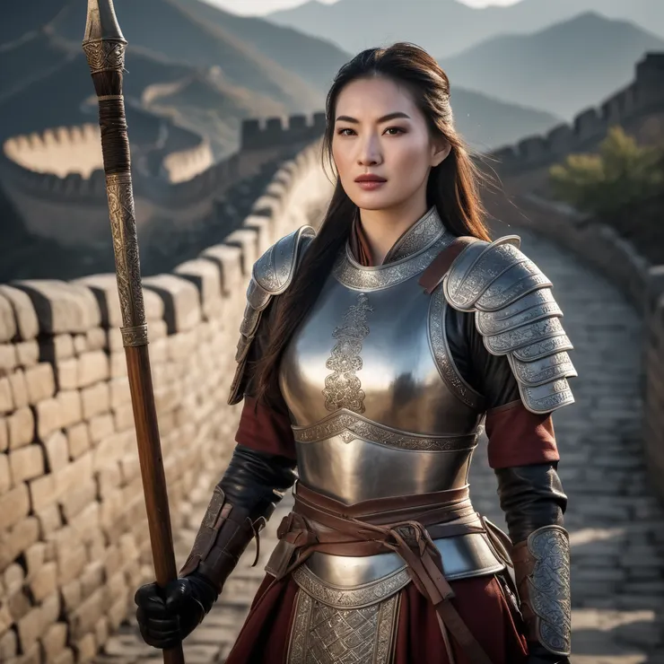 身穿重甲的女將軍