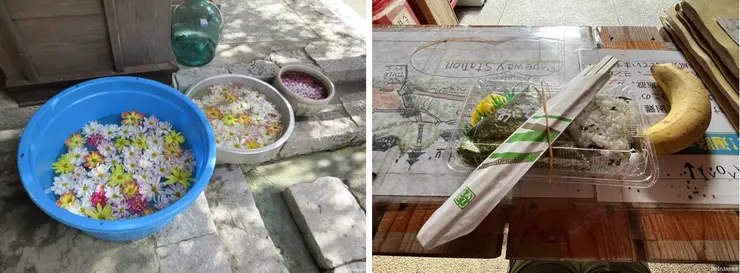 太龍寺角落一景，與我的中午飯糰