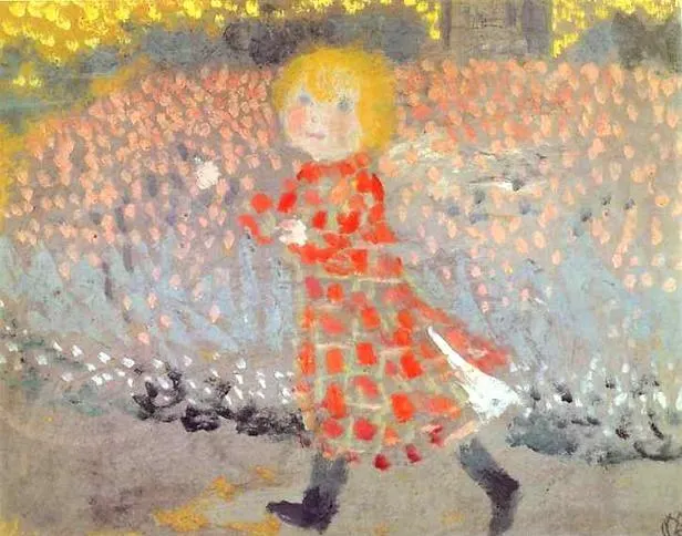 Maurice Denis, Child in an Apron or Little Girl in a Red Dress 1899|Private collection