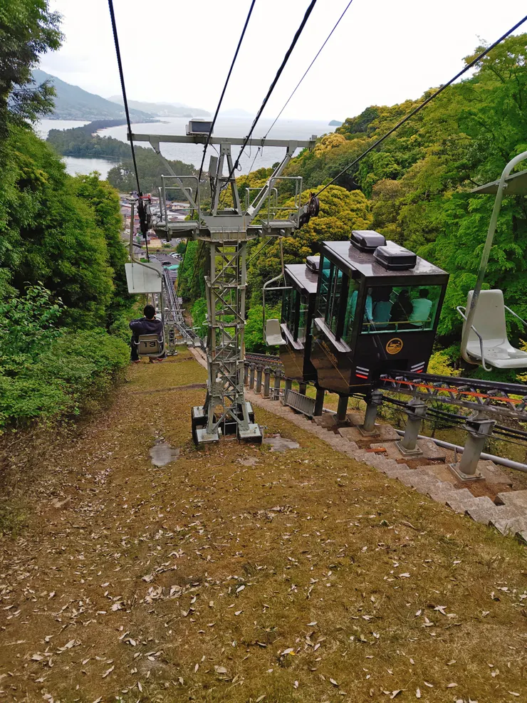 飛龍観纜車下山