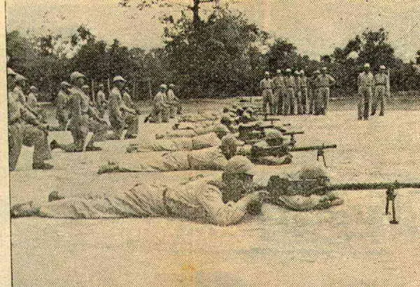 出操課。翻攝自覃怡輝著《金三角國軍血淚史》