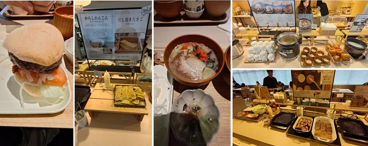 熊本 REF 飯店的早餐選擇豐富，可以吃到熊本特色料理。