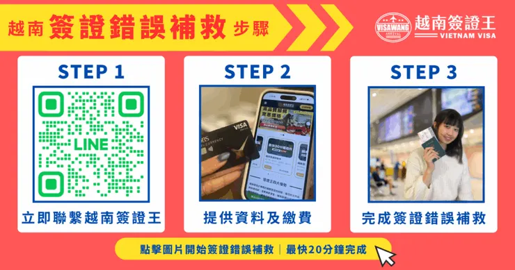 我的越南簽證錯誤要補救