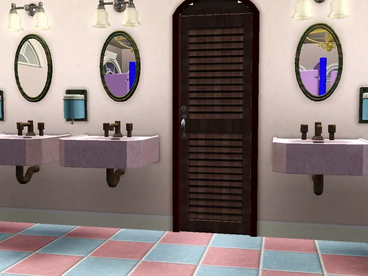 門內側是啡色，這樣配搭很漂亮。