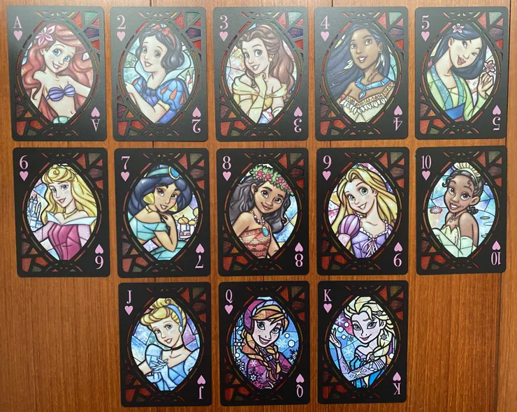 紅心13張都是迪士尼公主