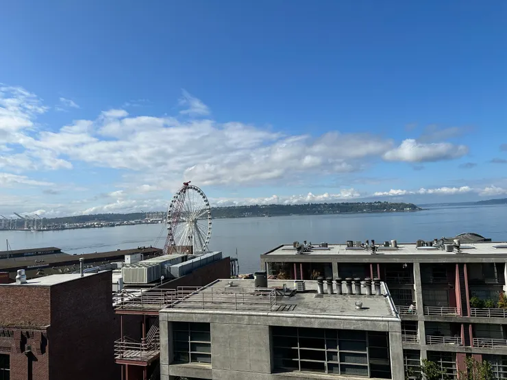 西雅圖摩天輪（The Seattle Great Wheel）號稱是全美國緯度最高的水上摩天輪。（圖 by Vina)