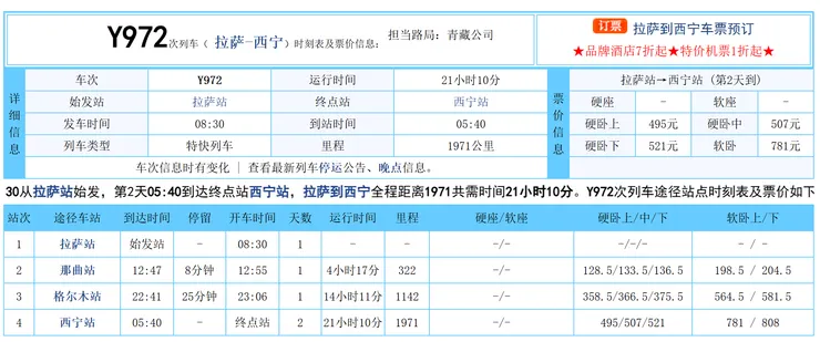 青藏列車停靠站